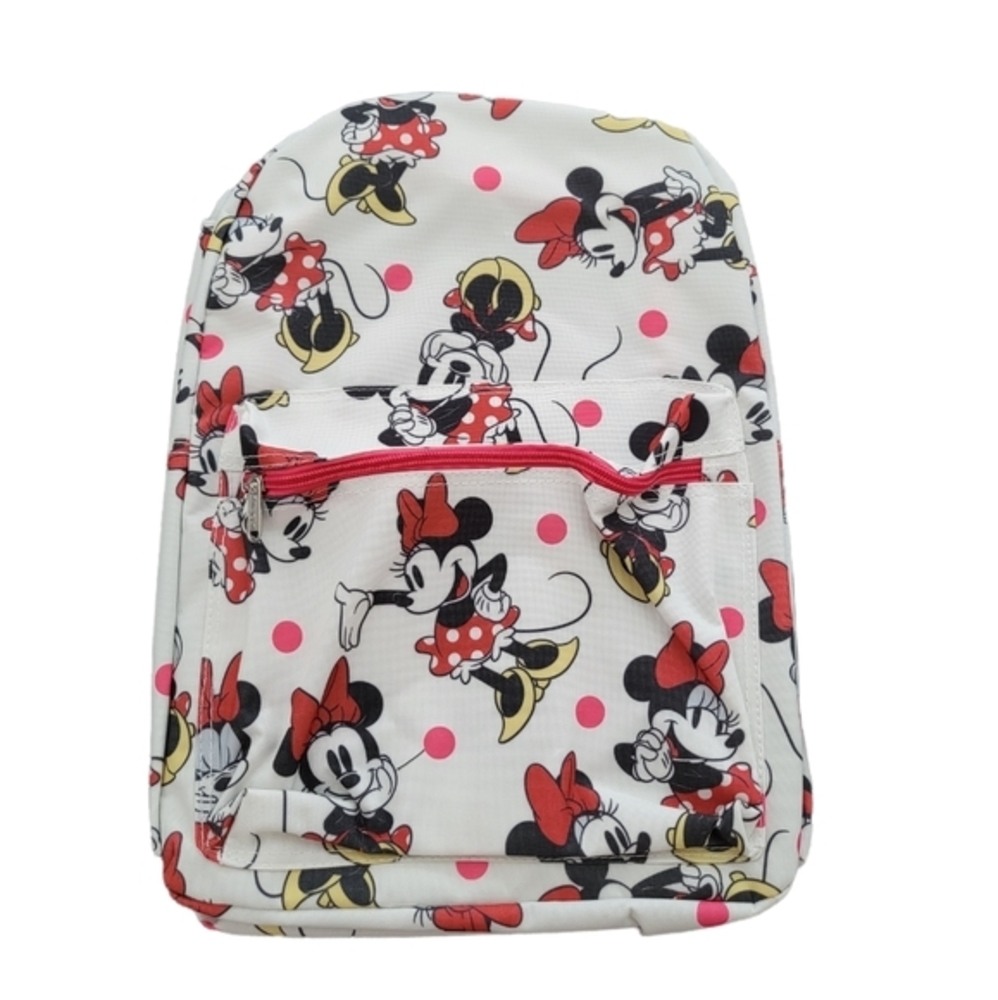Disney Minnie Mouse‎ All Over Print School White and Pink Bag @loveyourstyle